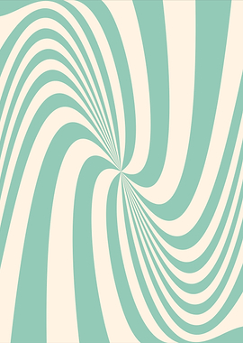 Swirling Turquoise and Cream Pattern