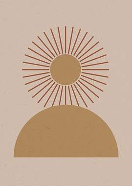 Boho Minimalism Sun