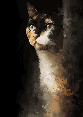 Calico Cat Portrait