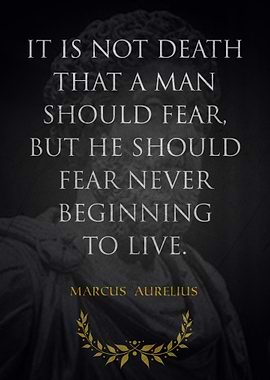 Marcus Aurelius Quote Poster