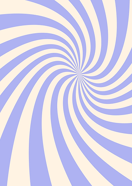 Swirl Pattern in Blue and Beige