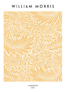 William Morris Larkspur Floral Pattern