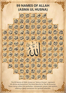 99 Names of Allah - Asma ul Husna