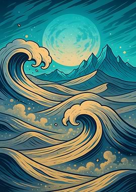 Surreal Desert Waves