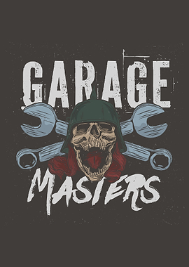 Garage Masters Skull with Wrenches