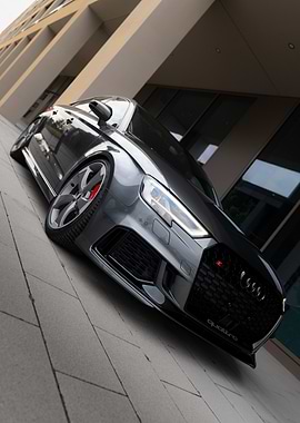 Sleek Gray Audi RS3 Car