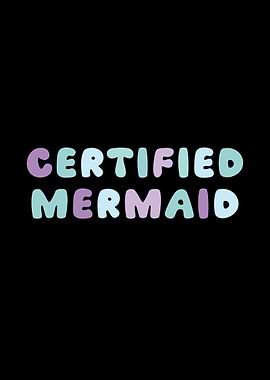 Certified Mermaid Text Art