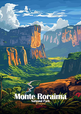 Monte Roraima National Park Brazil Poster