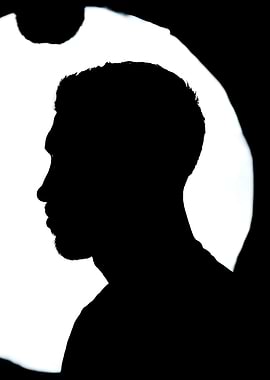 Silhouette of a Sergio Ramos