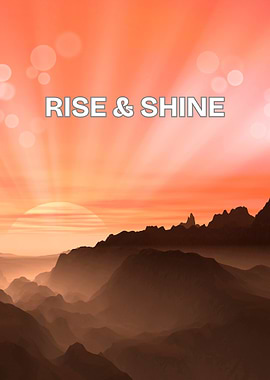 Rise & Shine – Energetic Morning Motivation Wall Art