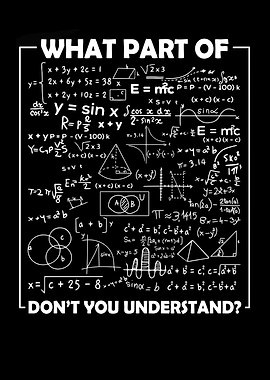 Math Equations and Question Graphic