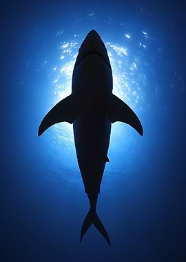 Great White Shark Silhouette