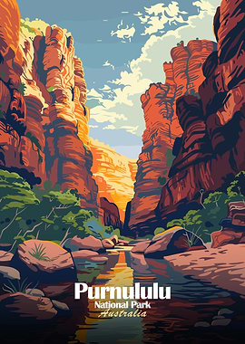 Purnululu National Park Australia Illustration
