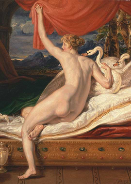 Leda and the Swan painting