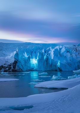 Glacier Lagoon Ice Cave Landscape