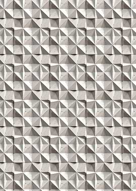 Geometric Concrete Tile Pattern