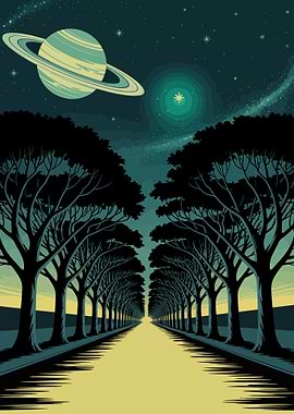 Cosmic Tree-Lined Road to the Stars