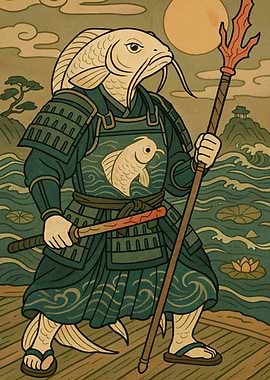 Fish Samurai Warrior