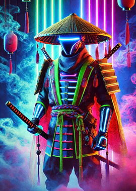 Cyberpunk Samurai Neon