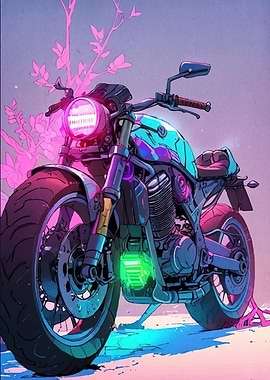 Vibrant Motorcycle