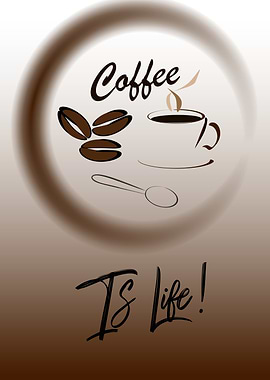Coffee is Life Illustration