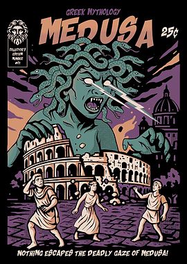 Medusa Comic Book Cover Art