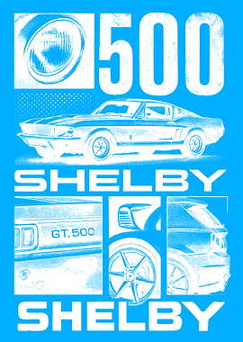 Shelby GT500 Car Poster