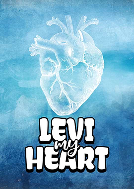Levi My Heart Anatomical Art