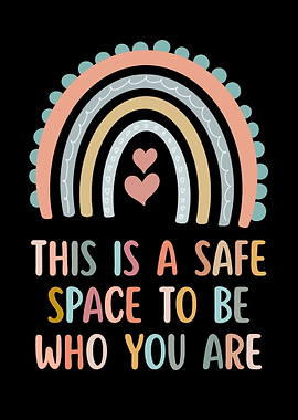 Safe Space Rainbow Illustration