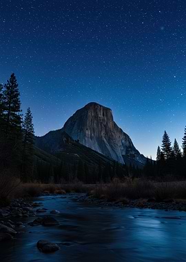 Yosemite National Park at Night