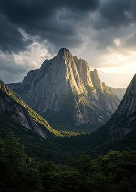 Majestic Mountain Peak Landscape