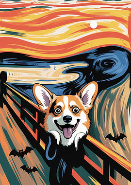 Corgi Dog Screaming