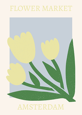 Flower Market Amsterdam Art Print