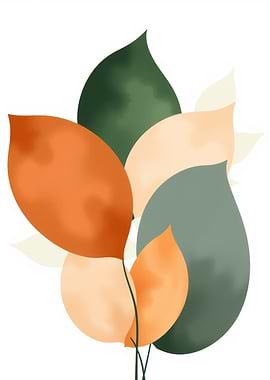Abstract Leaves Illustration