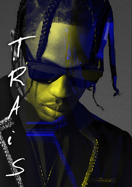 Travis Scott Portrait Art