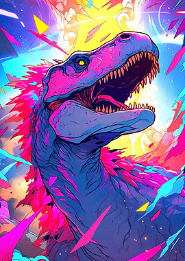 Cyberpunk Dinosaur