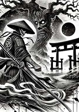 Samurai Warrior Katana Monster