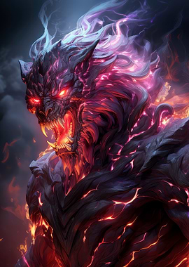 Fiery Demon Creature