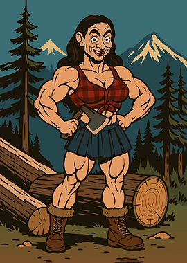 Mr. Bean Lumberjack Cartoon