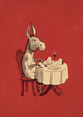 Donkey at Dinner
