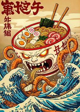 Ramen Monster Attack on the Sea
