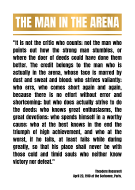 The Man in the Arena Quote