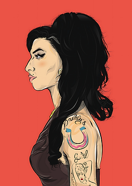 Amy Winehouse Portrait Illustration