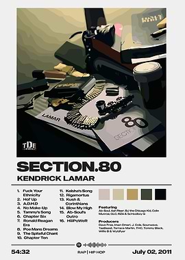 Kendrick Lamar Section.80 Album Cover