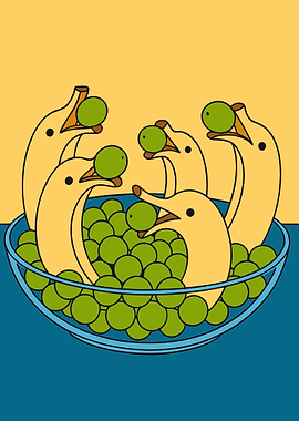 Dolphins in a Bowl of Grapes