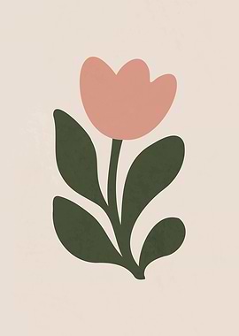 Minimalist Floral Art Print