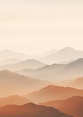 Misty Mountain Landscape