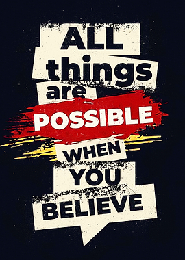 Inspirational Quote: All Things Possible