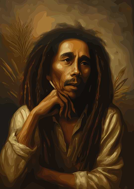 Bob Marley Portrait Art