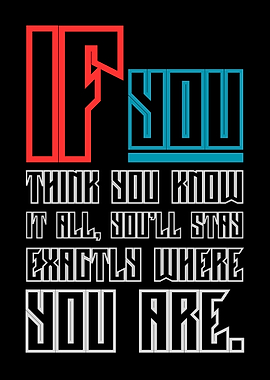 Inspirational Quote Typography Art